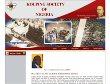 Tablet Screenshot of kolpingsocietyofnigeria.org